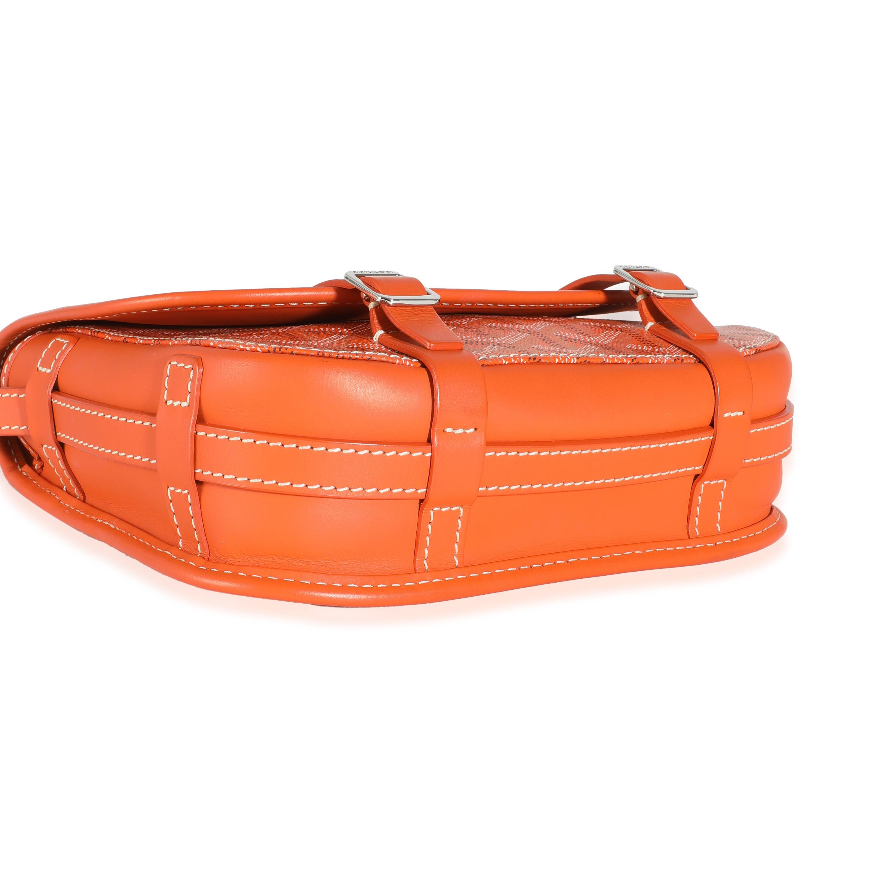 Goyard Orange Goyardine Canvas Belvedere II PM 3