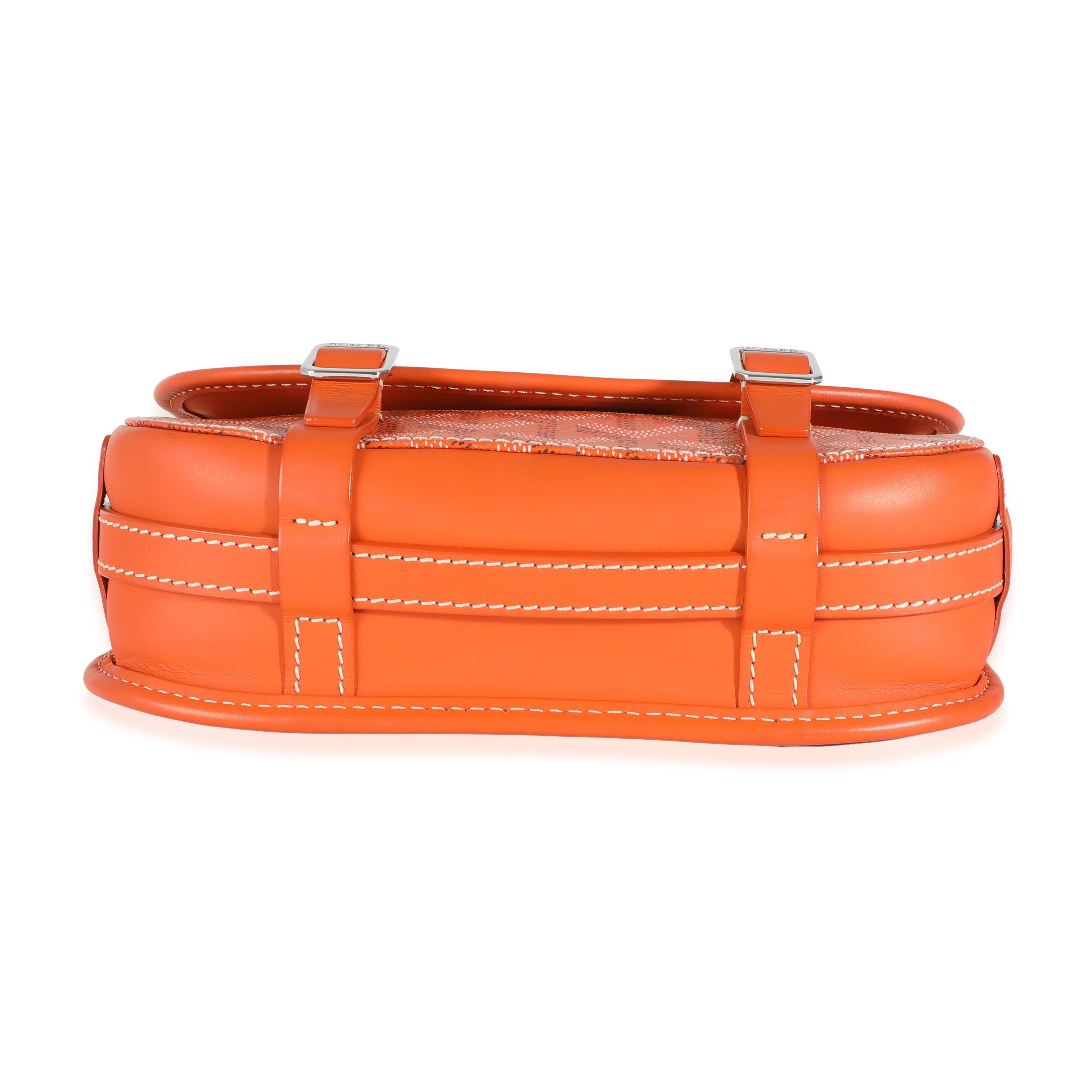 Goyard Orange Goyardine Canvas Belvedere II PM 4