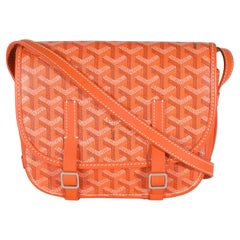 Goyard Orange Goyardine Canvas Belvedere II PM