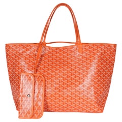 Goyard Orange Goyardine Canvas Saint Louis GM