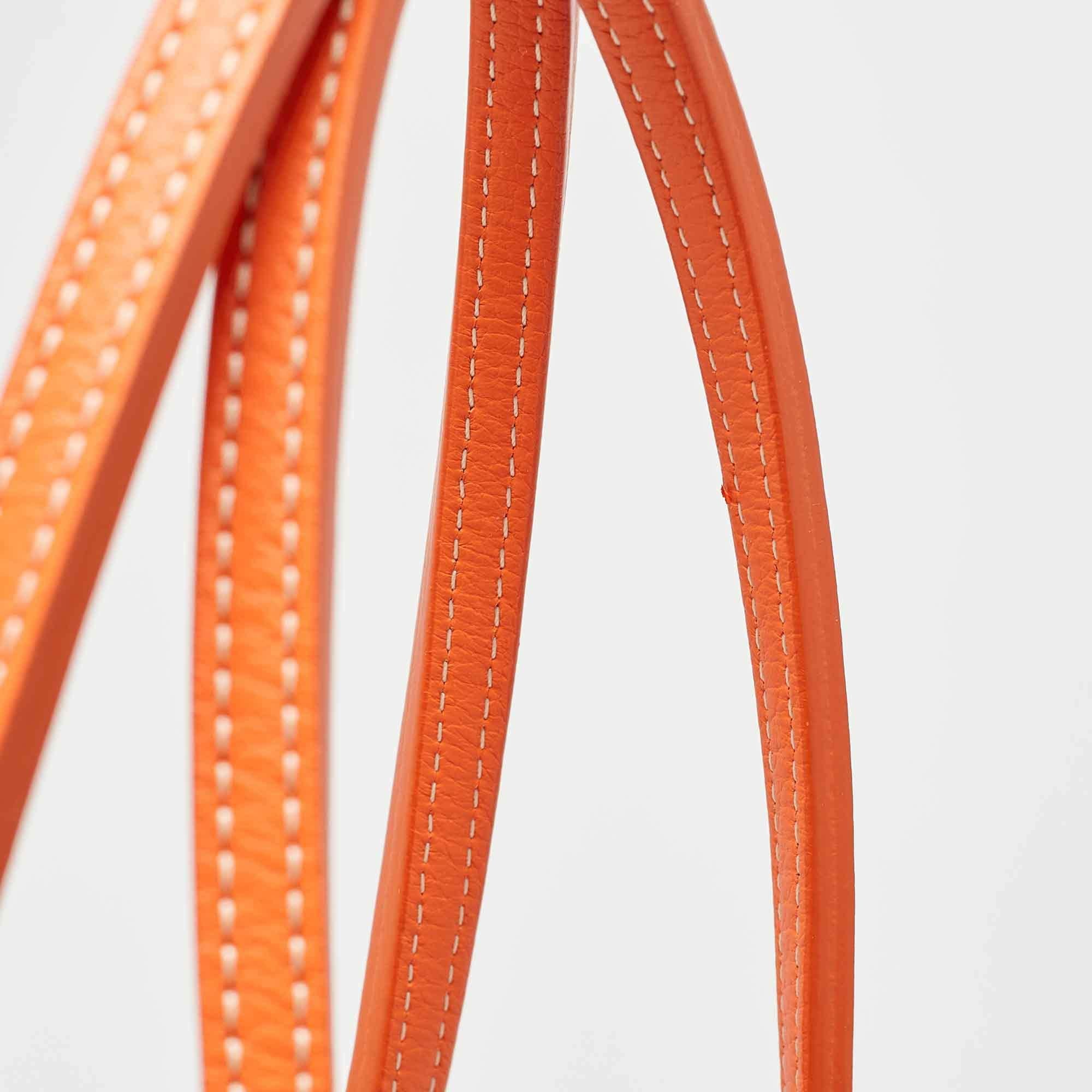 Goyard Orange Goyardine Coated Canvas and Leather Hardy PM Tote 2