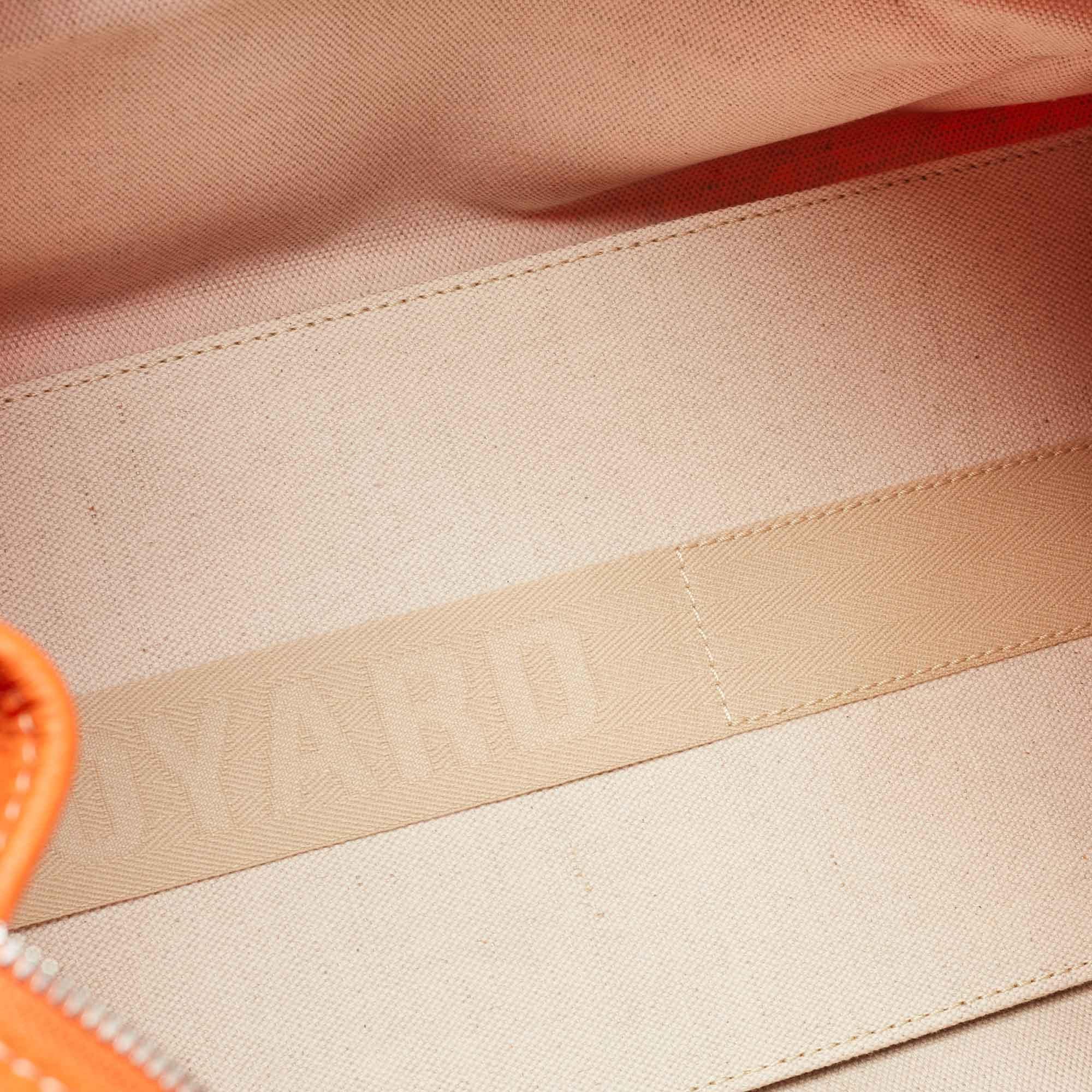 Goyard Orange Goyardine Coated Canvas and Leather Hardy PM Tote 4