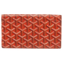 Goyard Orange Goyardine Coated Canvas and Leather Richelieu Wallet