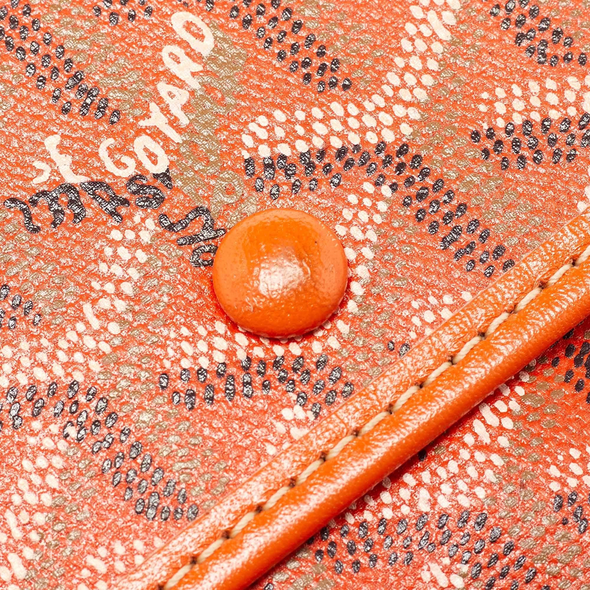 Goyard Orange Goyardine Coated Canvas and Leather Saint Louis GM Tote 2