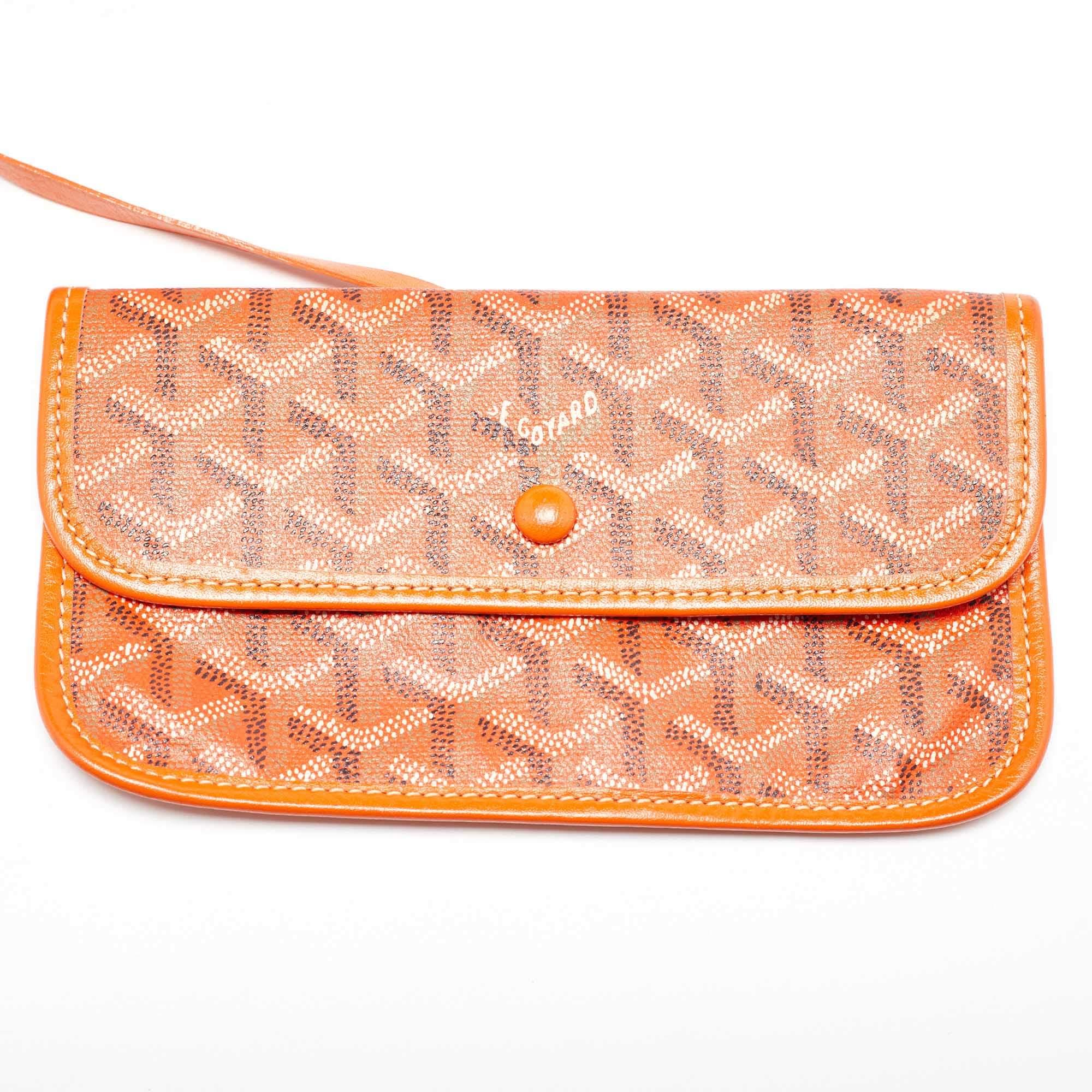 Goyard Orange Goyardine Coated Canvas and Leather Saint Louis GM Tote 4