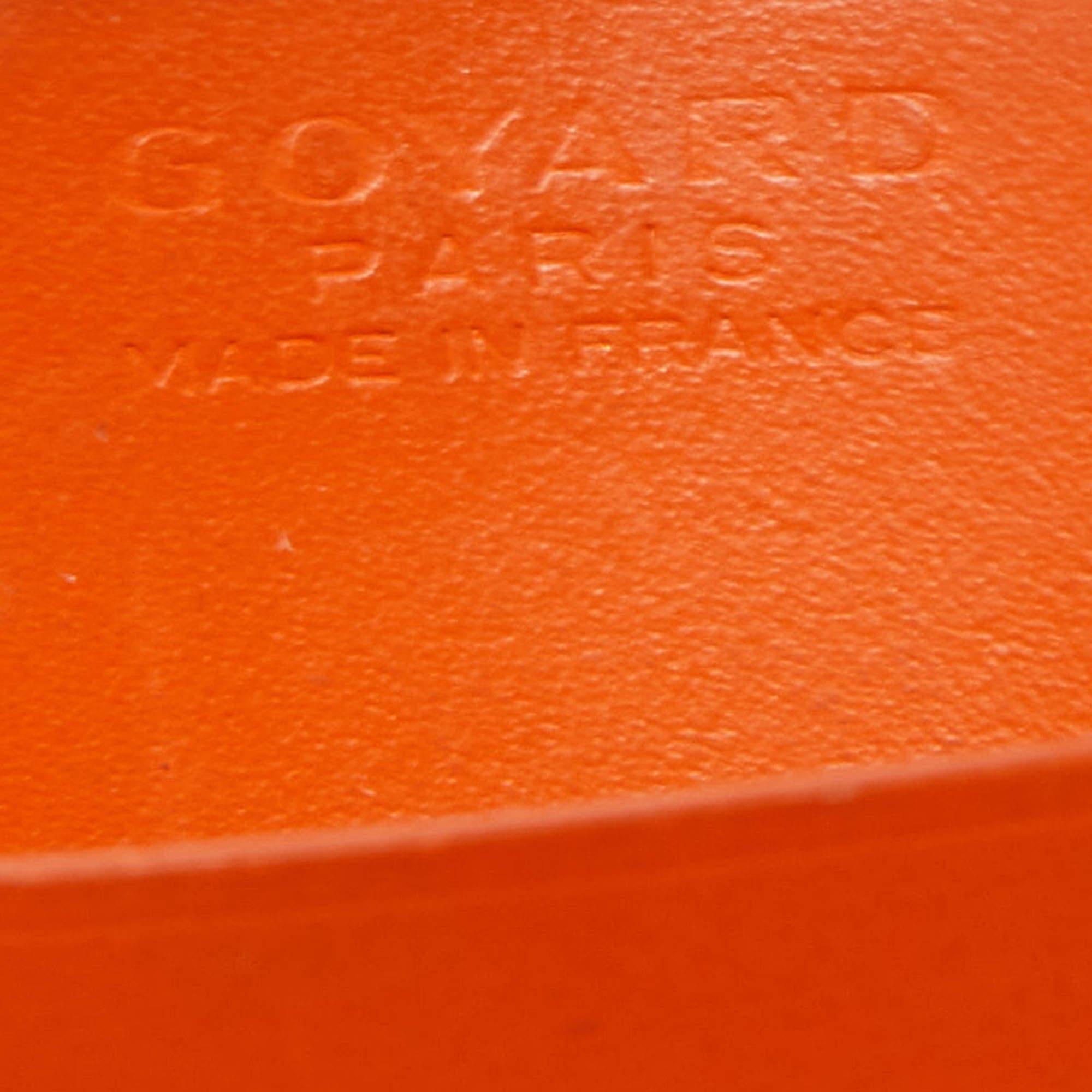 Goyard Orange Goyardine Coated Canvas and Leather Saint Sulpice Card Holder 4