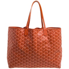 Goyard Orange Goyardine Coated Canvas St. Louis PM Tote