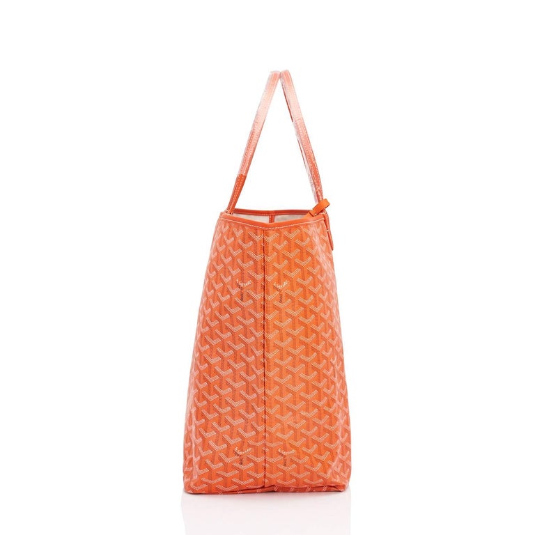 Goyard Orange St Louis GM Chevron Tote Bag at 1stDibs orange goyard tote