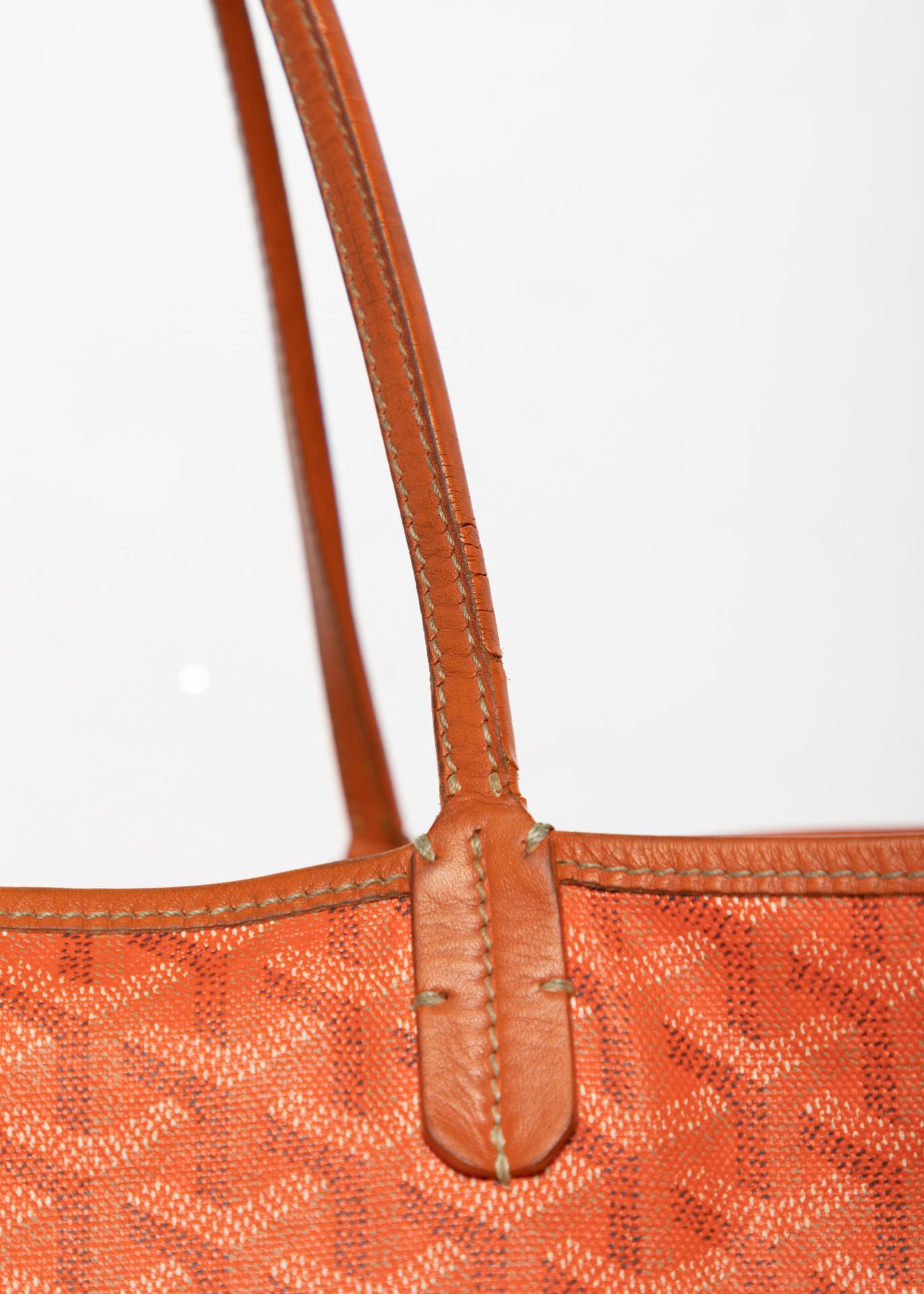 orange goyard tote bag