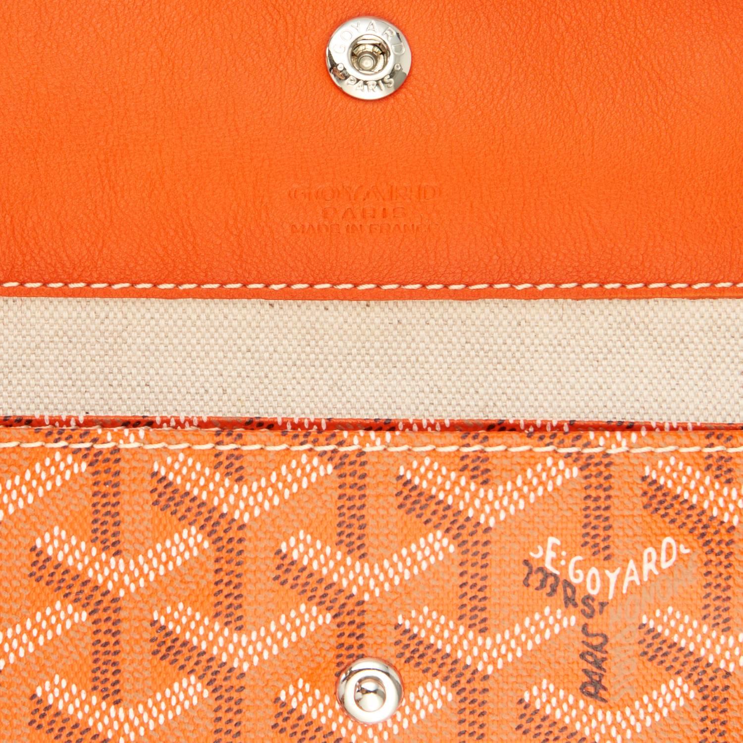 Goyard Orange St Louis GM Chevron Tote Bag In New Condition In New York, NY