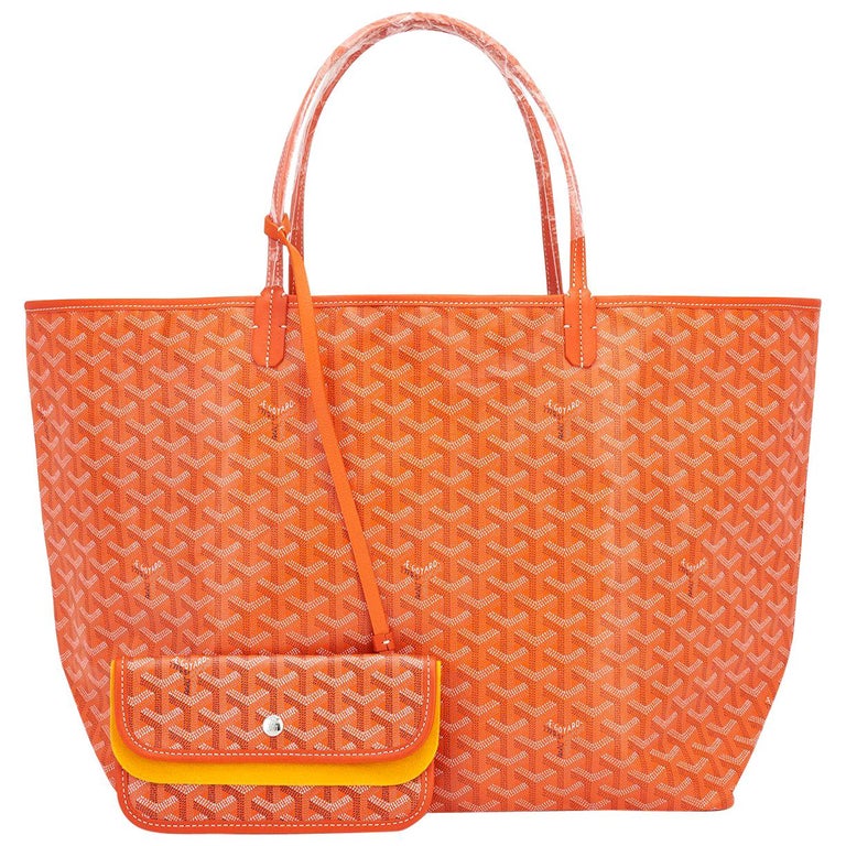 Goyard Orange St Louis GM Chevron Tote Bag at 1stDibs  goyard orange bag,  goyard orange tote, orange goyard bag
