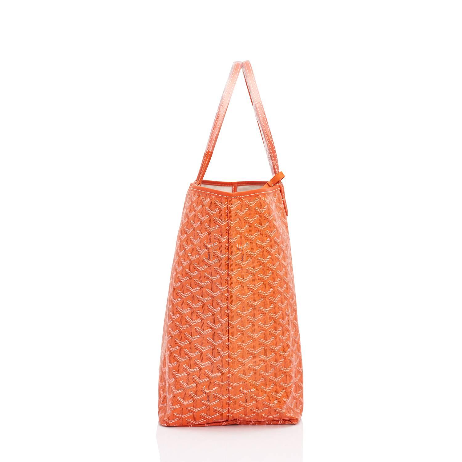 Goyard Orange St Louis GM Chevron Tote Bag New Gift For Sale 1