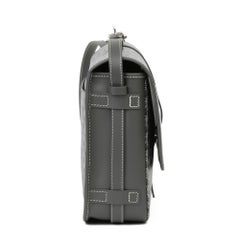 Goyard oyard Grey Chevron Coated Canvas & Calfskin Belvedere II MM