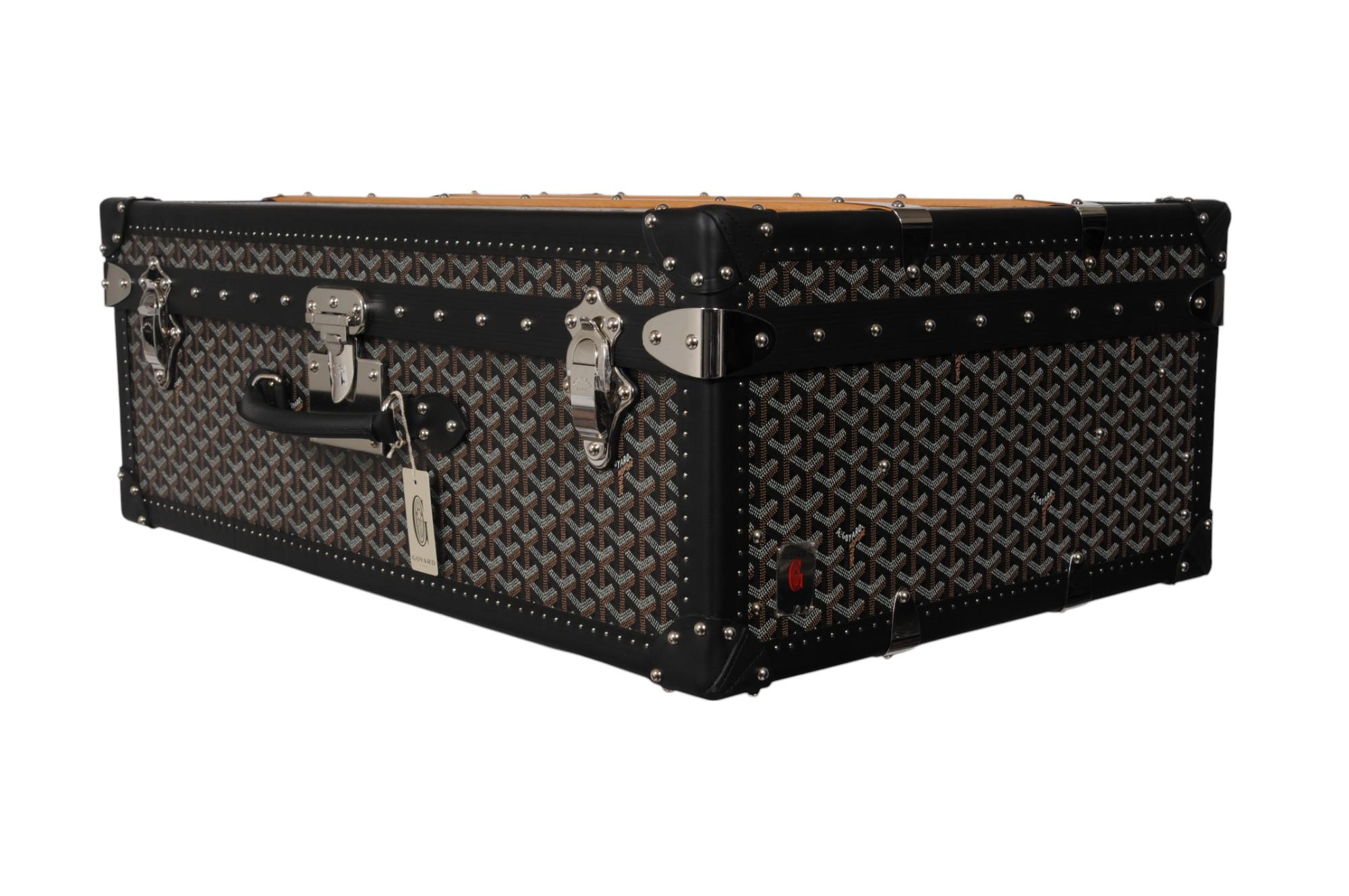 Goyard Palace 70 Negro Maleta Baúl Dispaly Baúl de viaje rígido en Nuevo estado para la venta en North Miami, FL