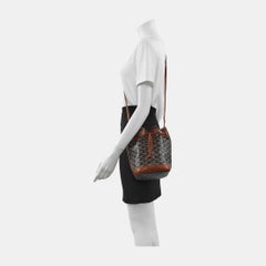 Goyard Petit Flot Drawstring Bucket Bag Brown Goyardine Crossbody Bag