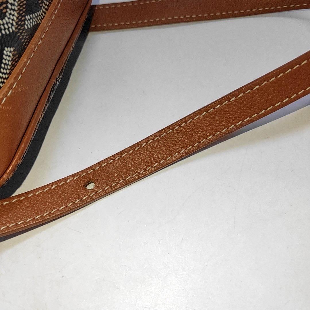 Goyard Petit Flot Drawstring Bucket Bag Brown Goyardine Crossbody Bag For Sale 5