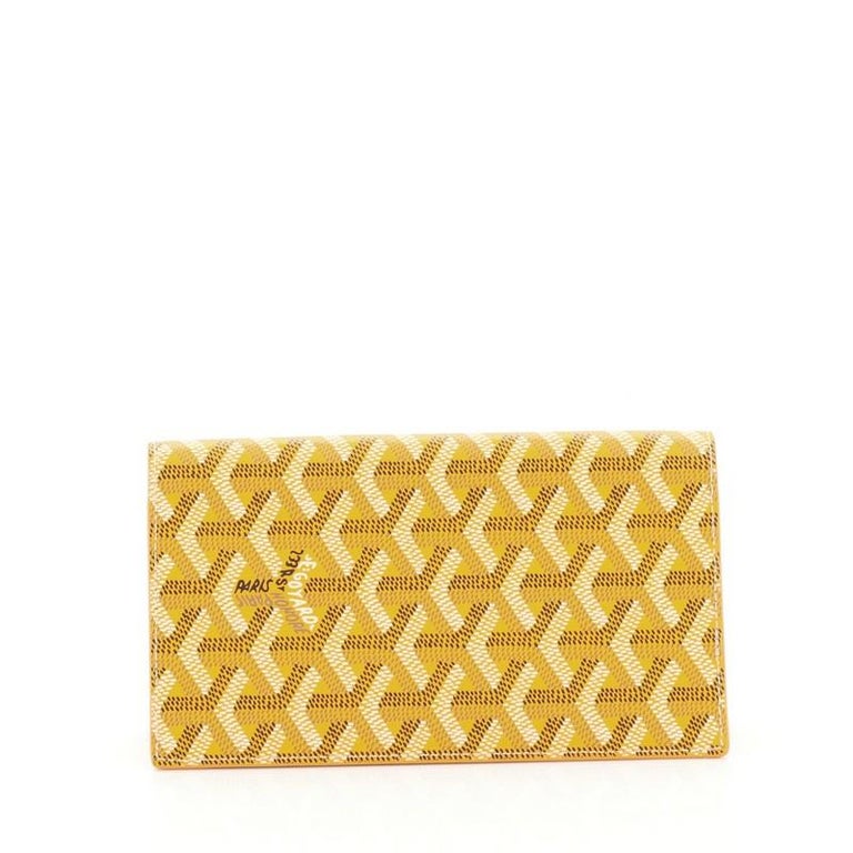 Goyard 2019 Printed Card Holder - Yellow Wallets, Accessories - GOY37837
