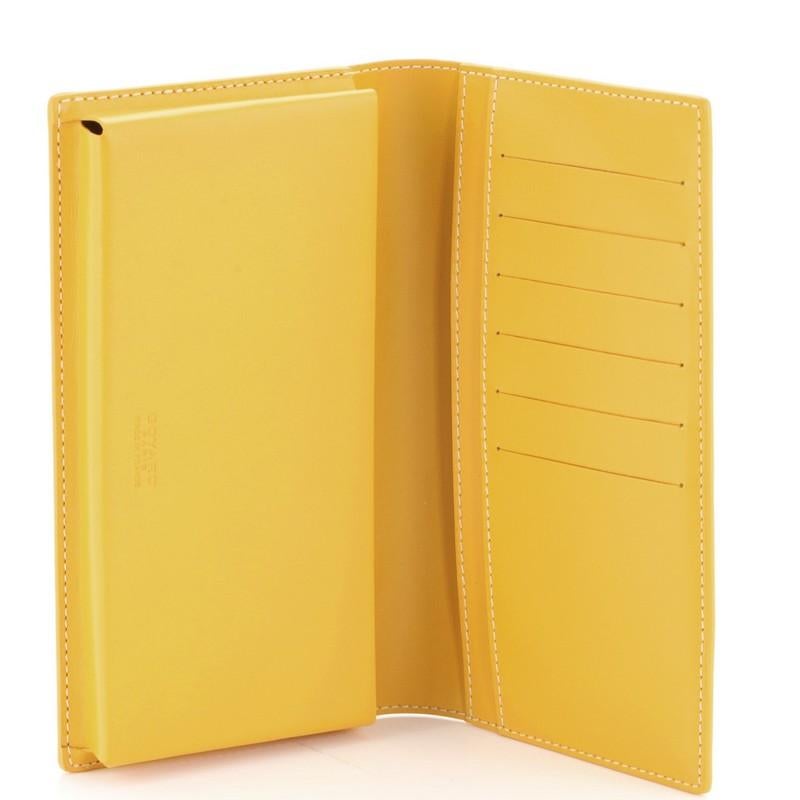 Orange Goyard Phone Wallet Coated Canvas