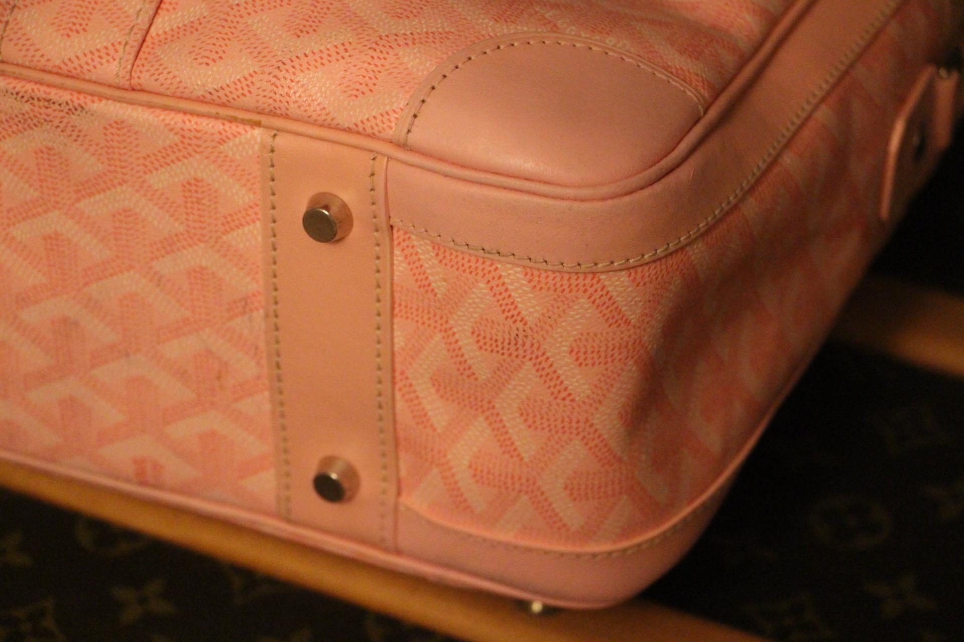 Goyard Pink Chevron Ambassade MM Briefcase Business Bag  3