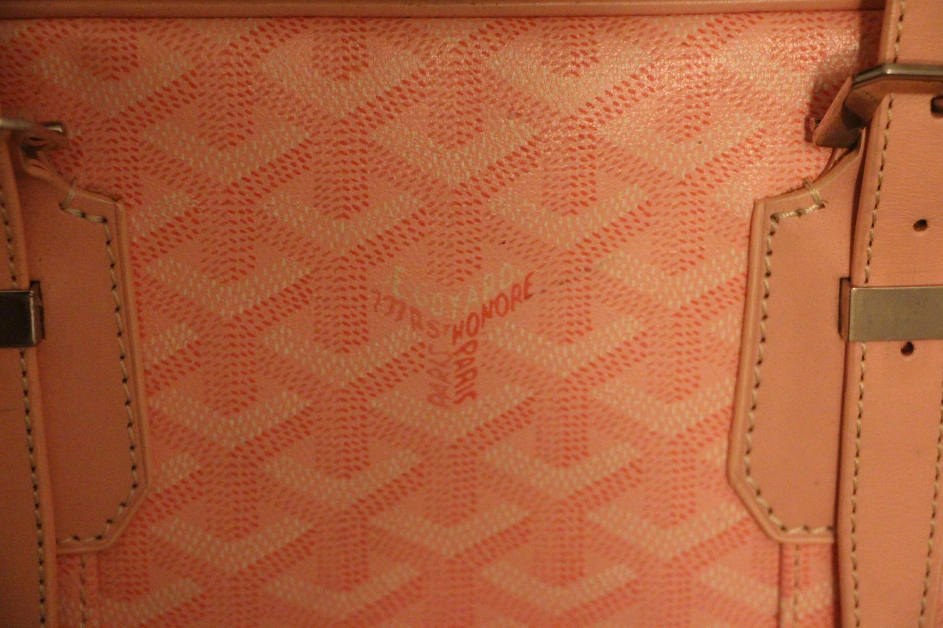 Goyard Pink Chevron Ambassade MM Briefcase Business Bag  4