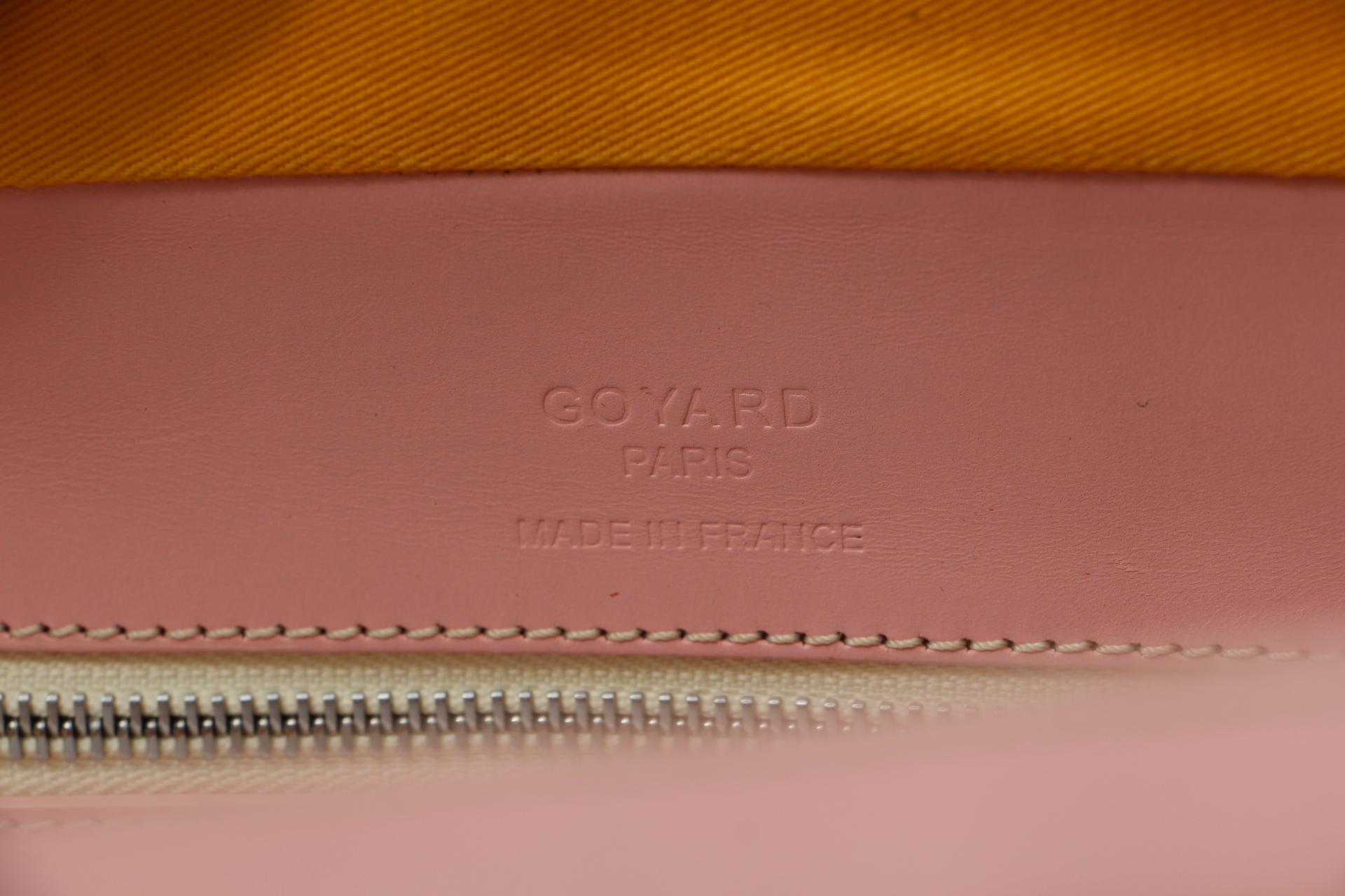 Goyard Pink Chevron Ambassade MM Briefcase Business Bag  9