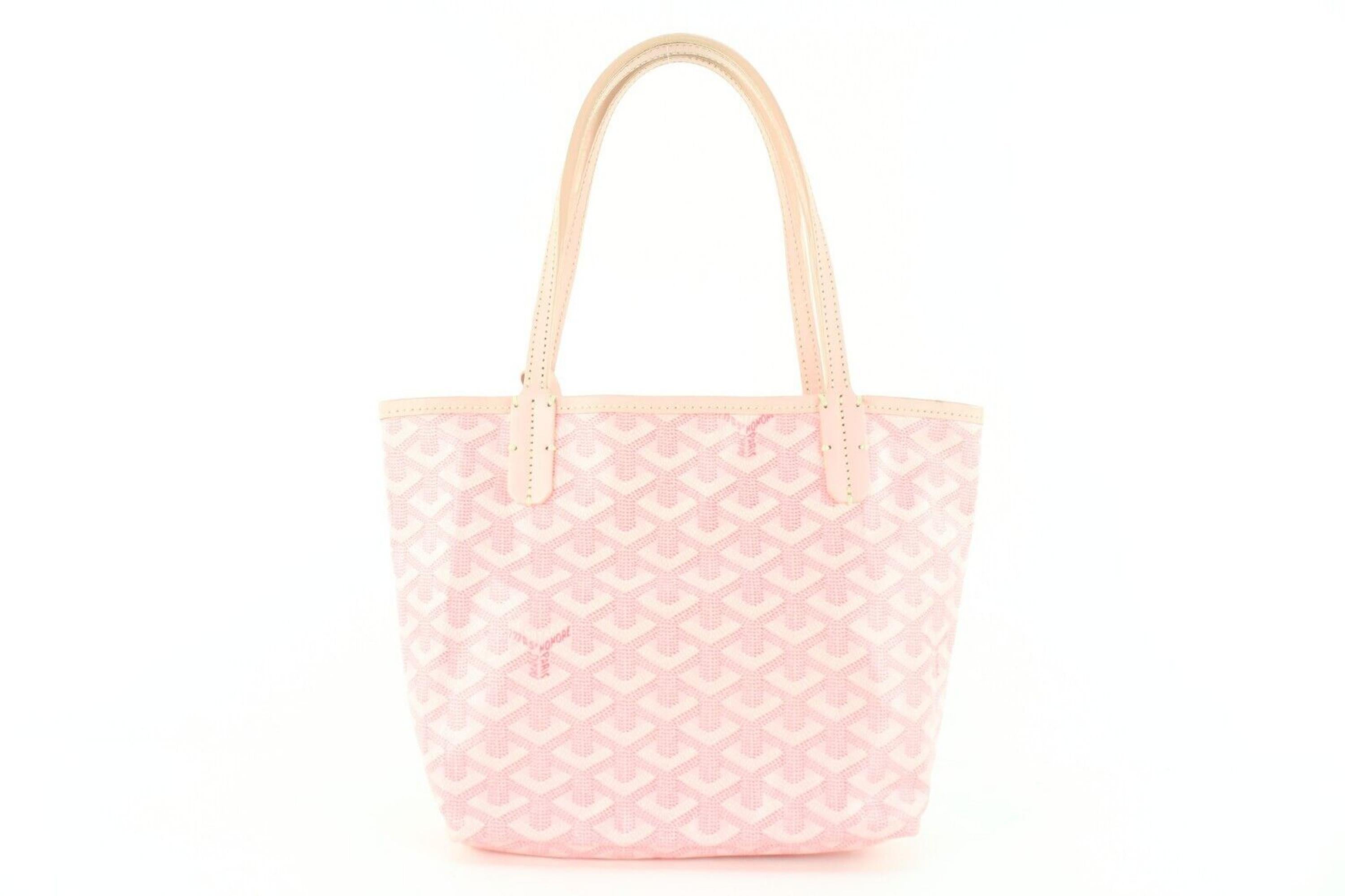  Goyard Pink Chevron Mini Anjou Saint Louis avec pochette 1GY1117 Pour femmes 