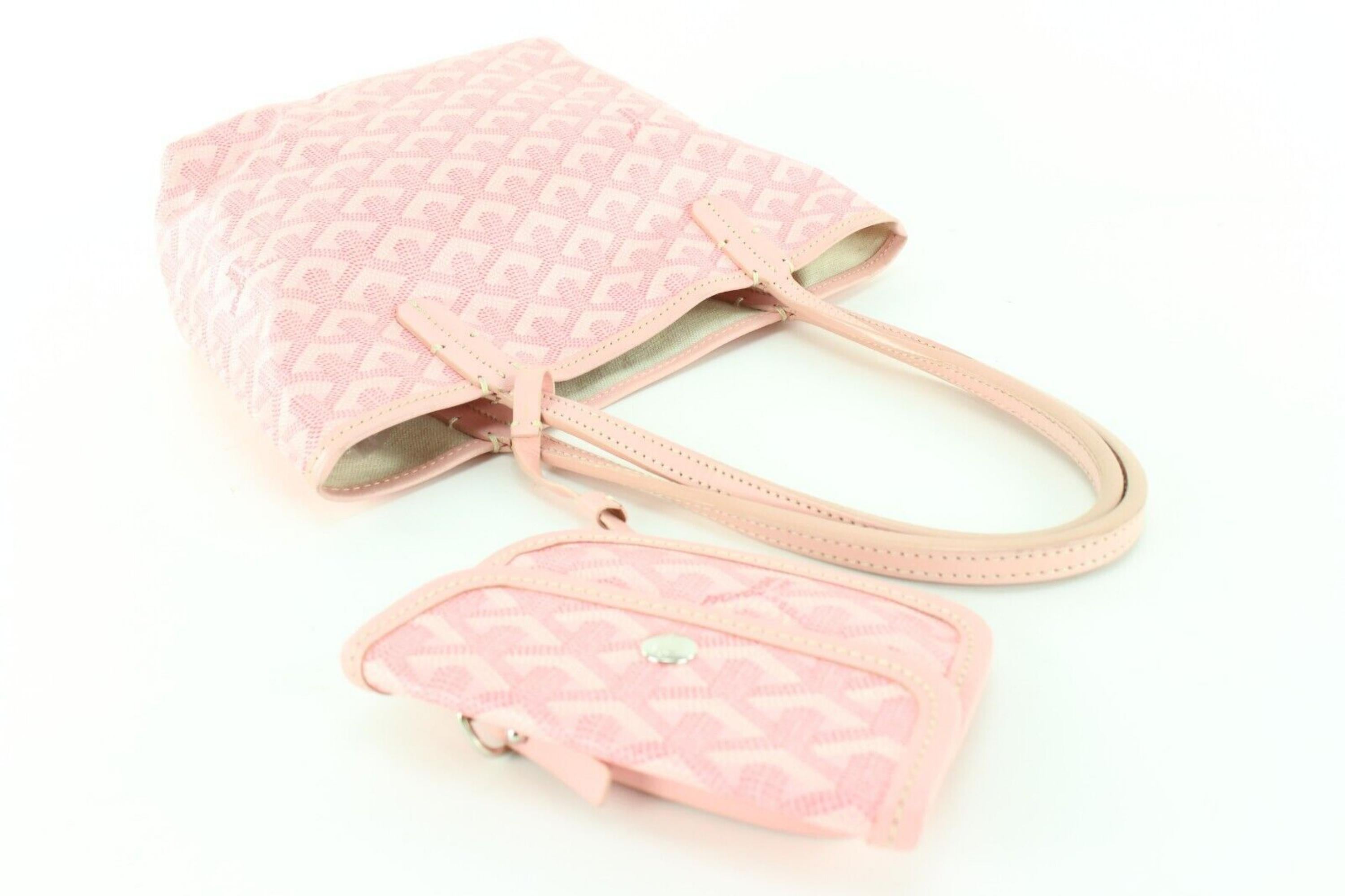 Goyard Pink Chevron Mini Anjou Saint Louis avec pochette 1GY1117 1