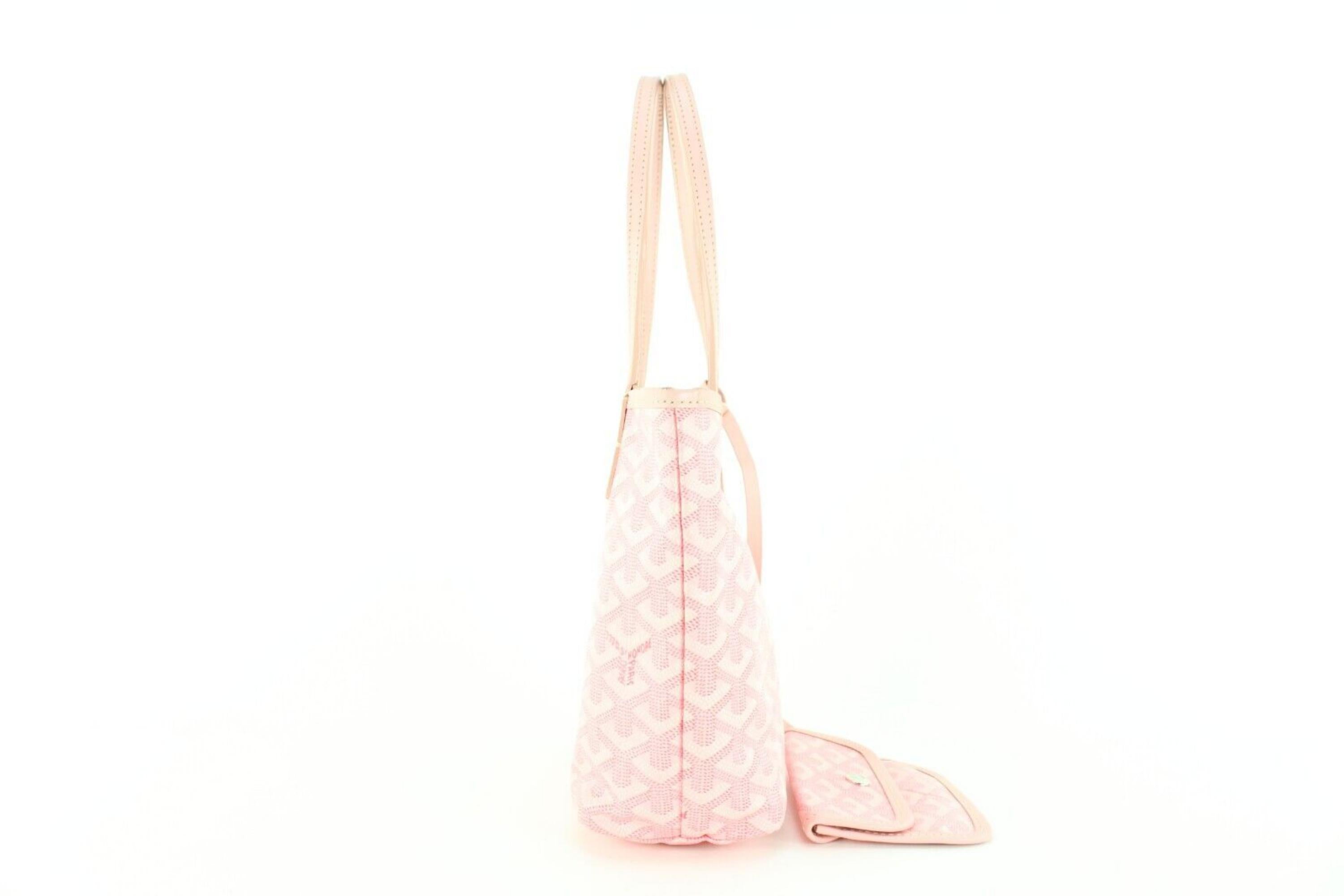 Goyard Pink Chevron Mini Anjou Saint Louis avec pochette 1GY1117 2
