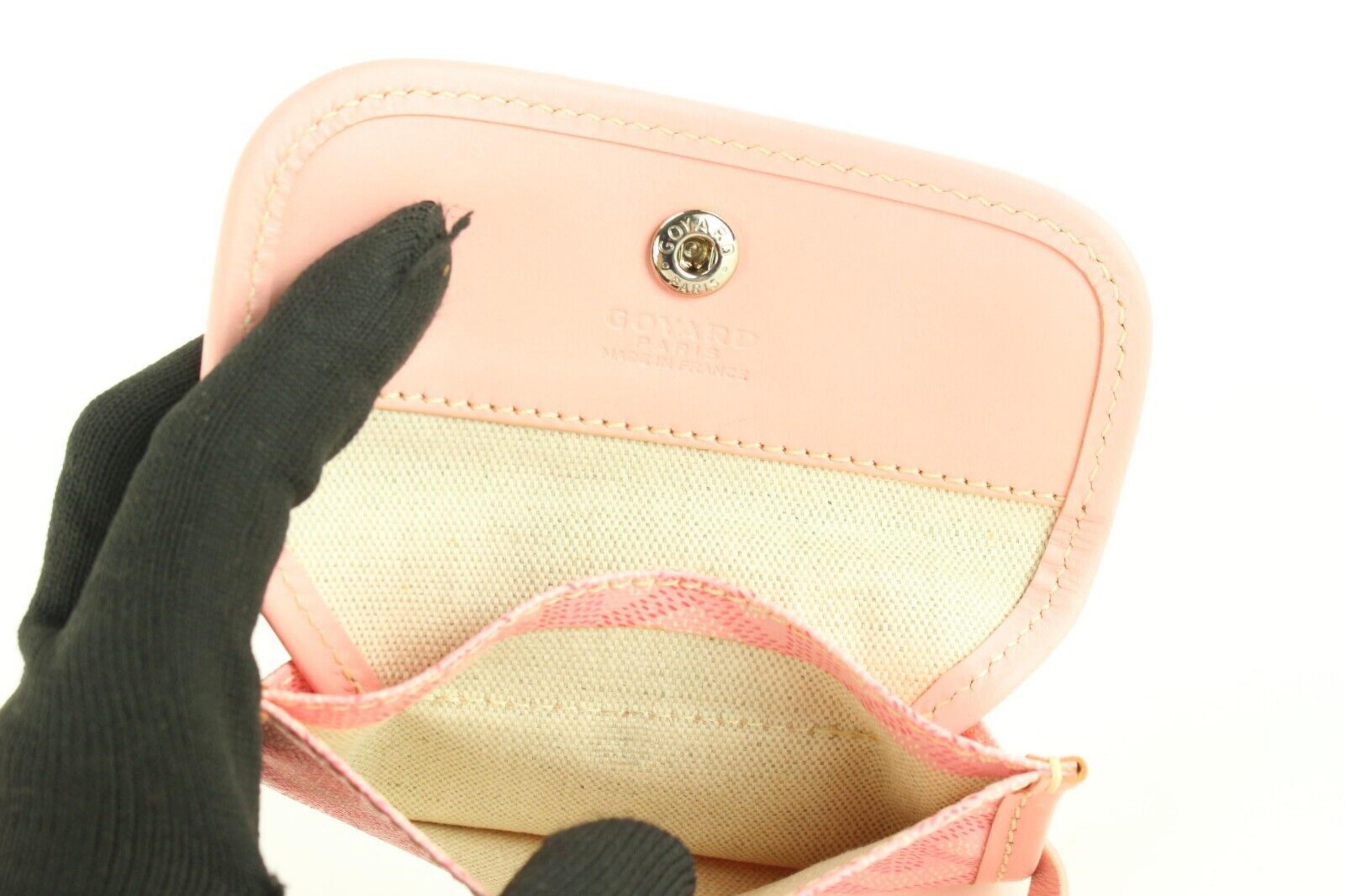 Goyard Pink Chevron Mini Anjou Saint Louis avec pochette 1GY1117 4