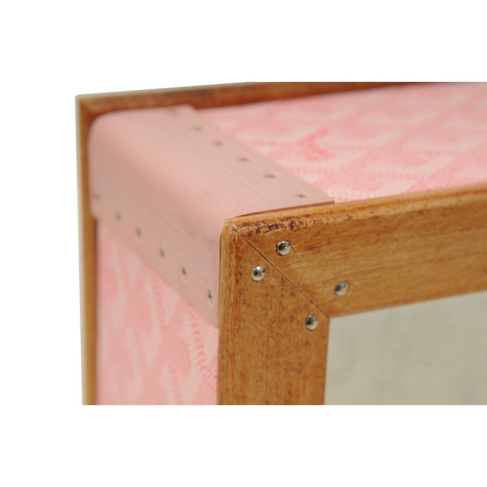 Goyard Pink Edmond Singl Dog Cat Bowl Hard Sided Trunk Palladium Storage Display For Sale 7