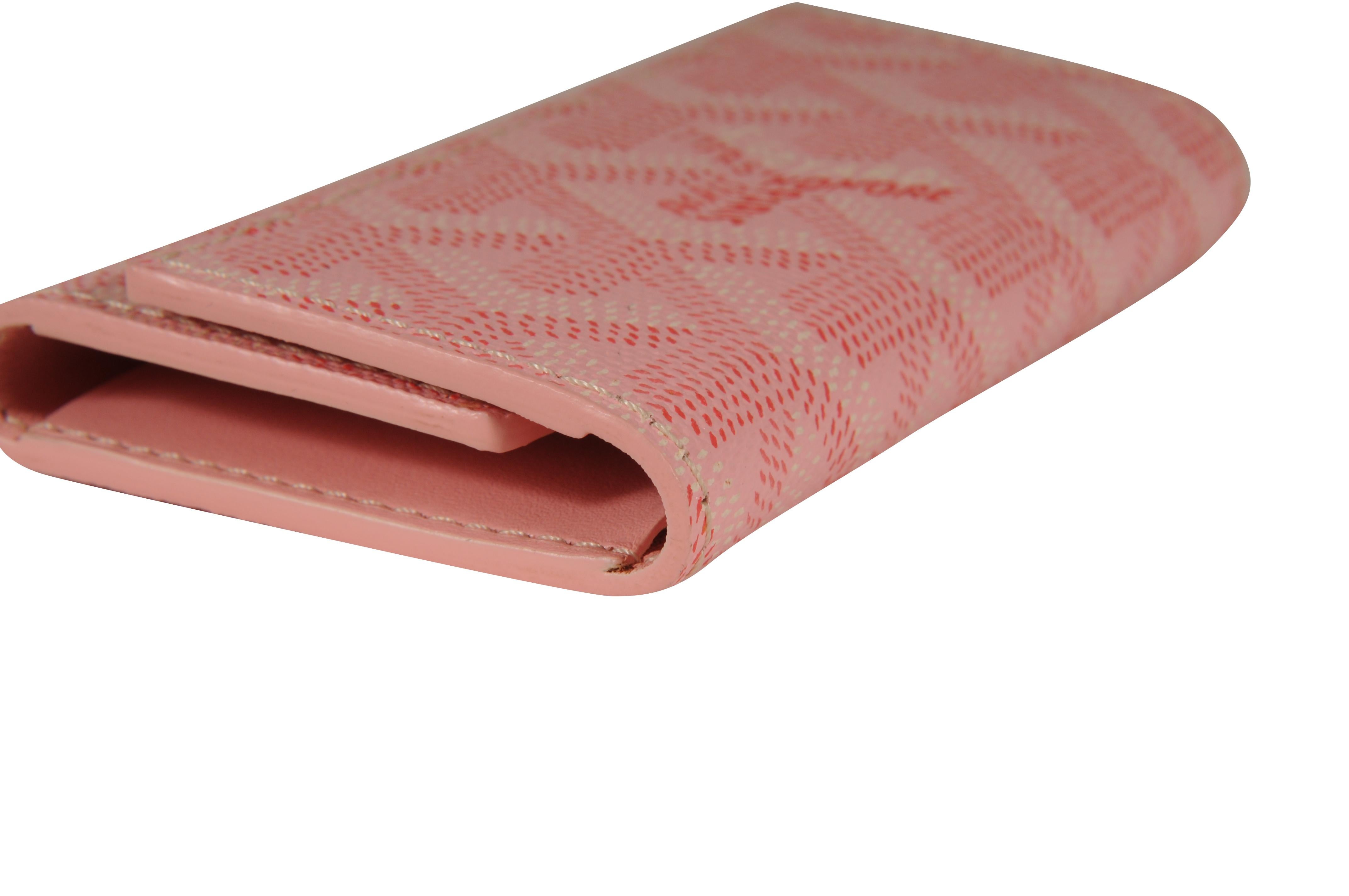 Cartera de viaje con seis llaveros Goyard Saint Michel rosa en venta 6