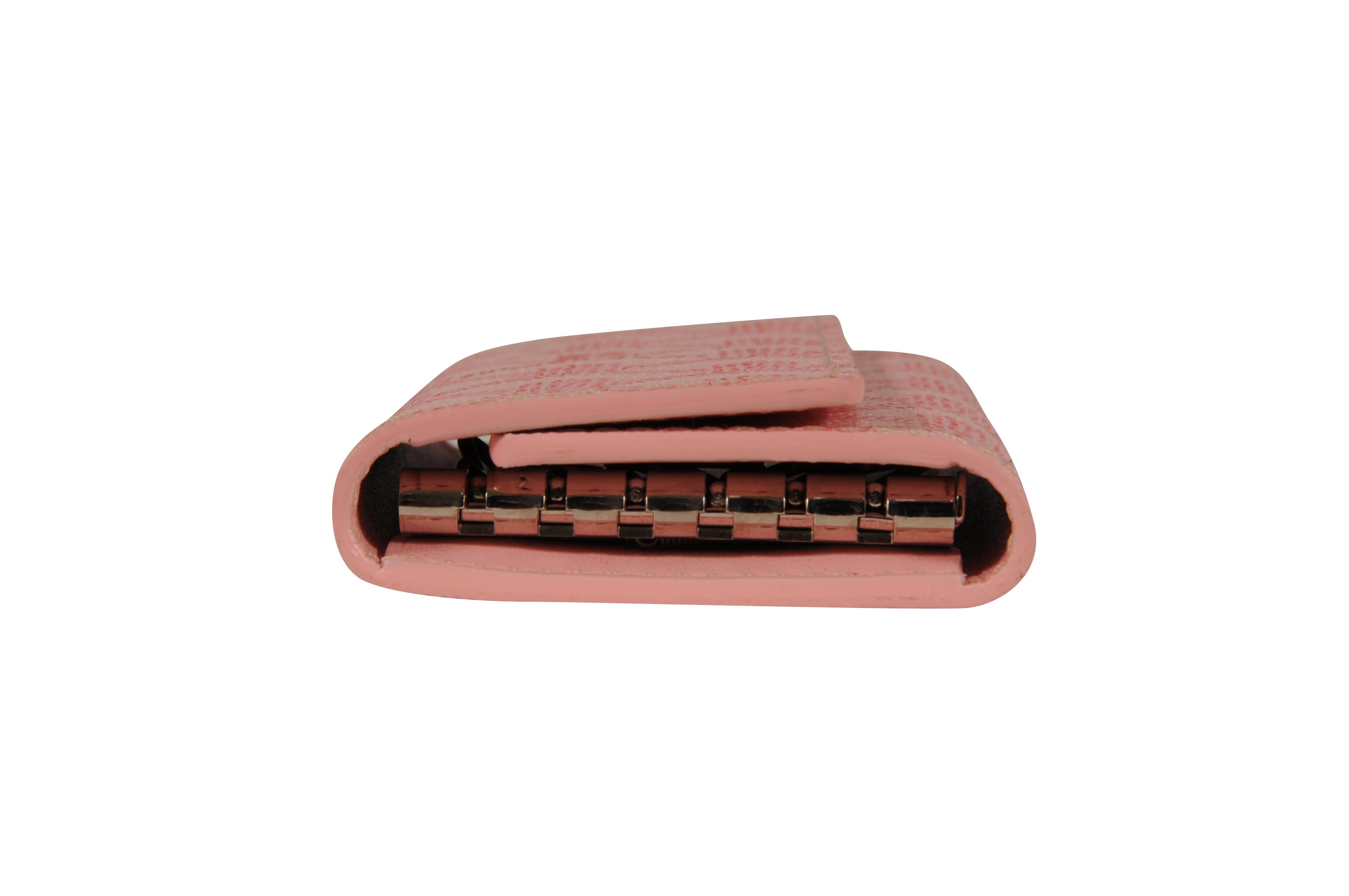 Cartera de viaje con seis llaveros Goyard Saint Michel rosa en venta 4