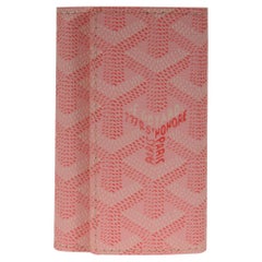 Cartera de viaje con seis llaveros Goyard Saint Michel rosa