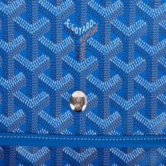 Goyard Plumet Bag Clutch Crossbody Wallet Blue Coated Canvas New