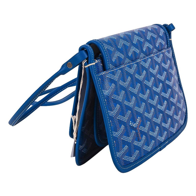 Goyard Plumet Crossbody Shoulder Bag Pochette Wallet PVC Navy ADM120222  89516
