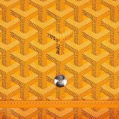 Goyard Plumet Bag Clutch Crossbody Wallet Yellow Coated Canvas New