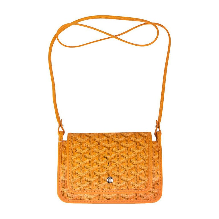 Goyard Plumet Bag Clutch Crossbody Wallet Yellow Coated Canvas New at