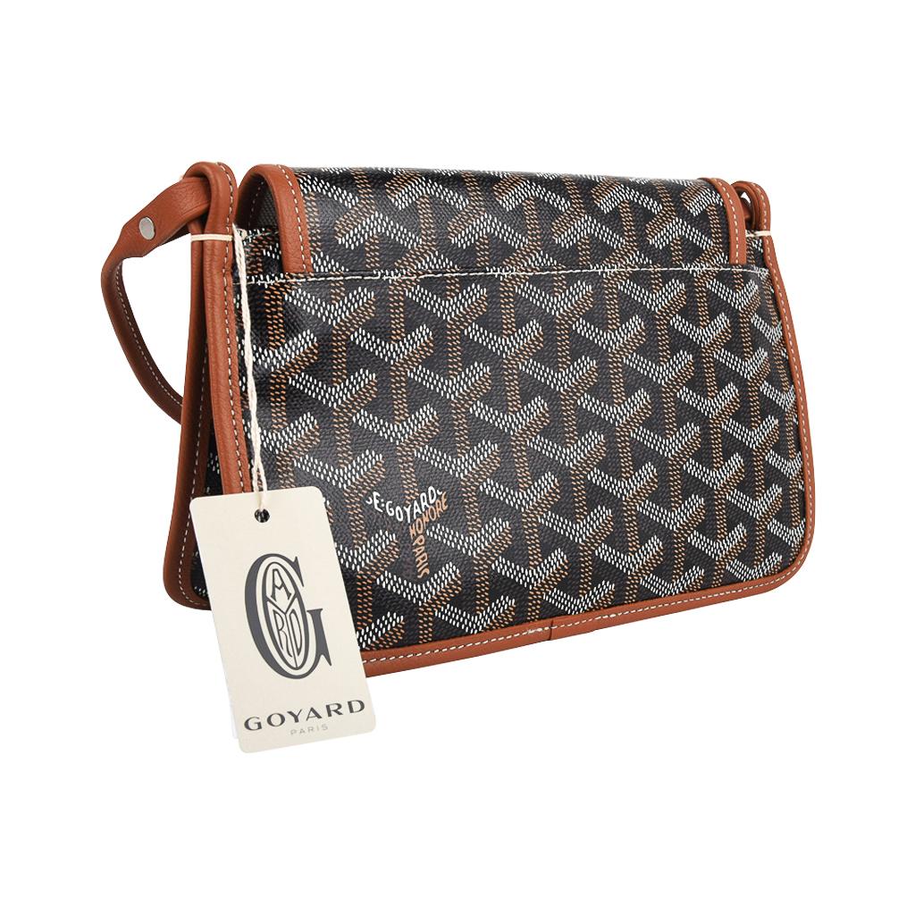 Goyard Plumet Bag Crossbody Wallet Brown / Black Coated Canvas New 2