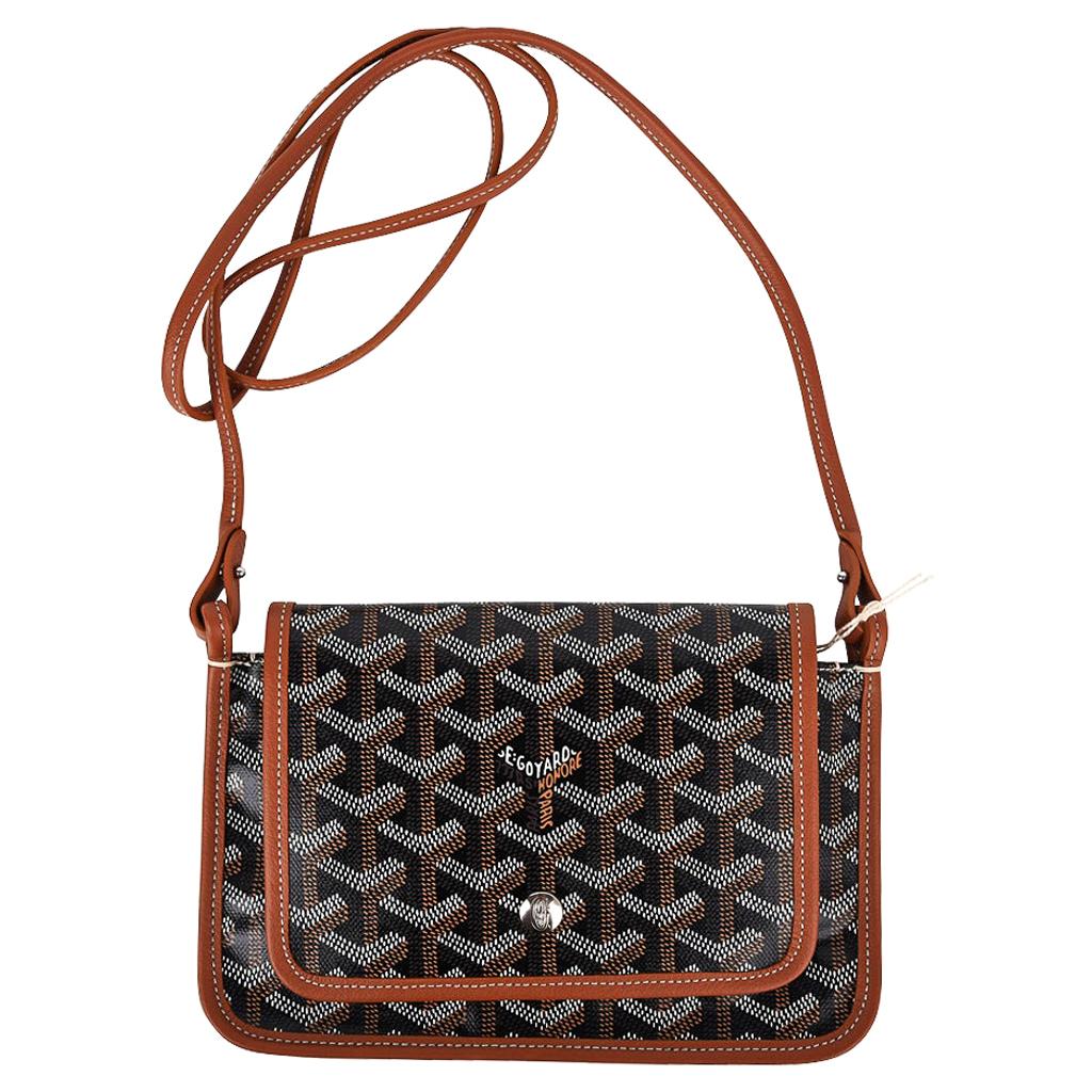 Goyard Plumet Bag Crossbody Wallet Brown / Black Coated Canvas New at  1stDibs