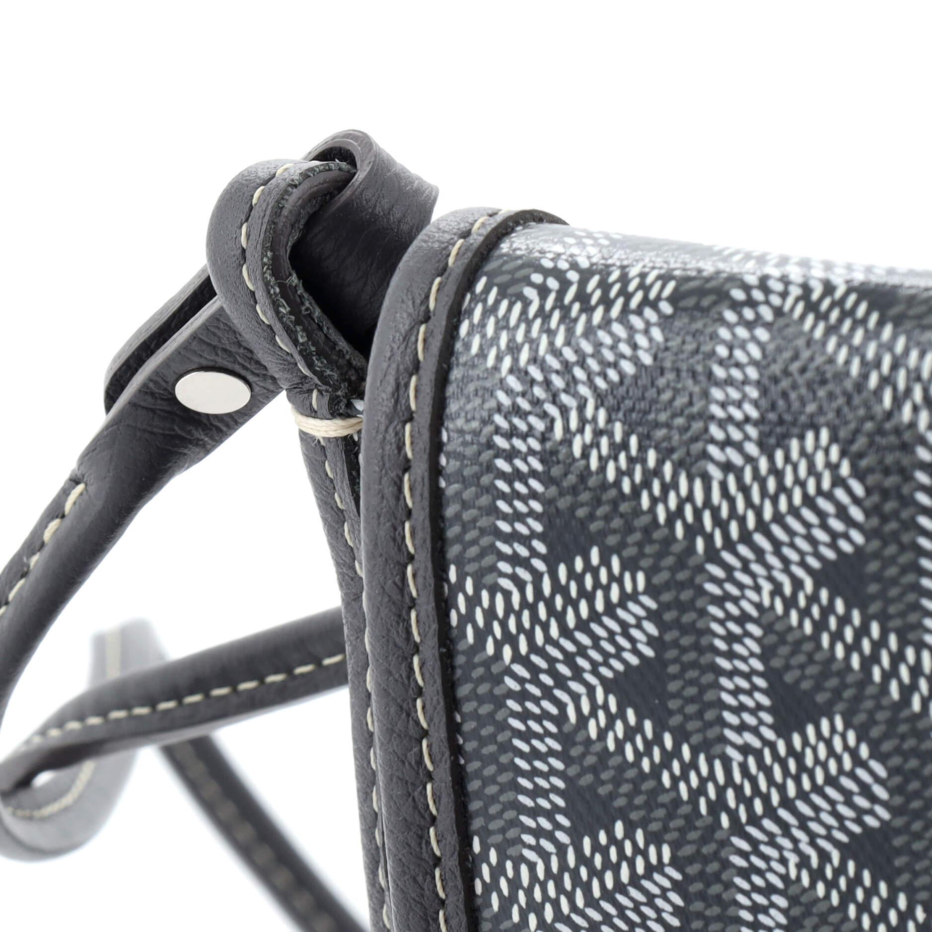 Goyard Plumet Clutch Wallet Coated Canvas In Good Condition In NY, NY