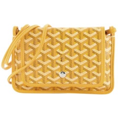 Goyard Plumet Bag Clutch Crossbody Wallet Yellow Coated Canvas New at  1stDibs