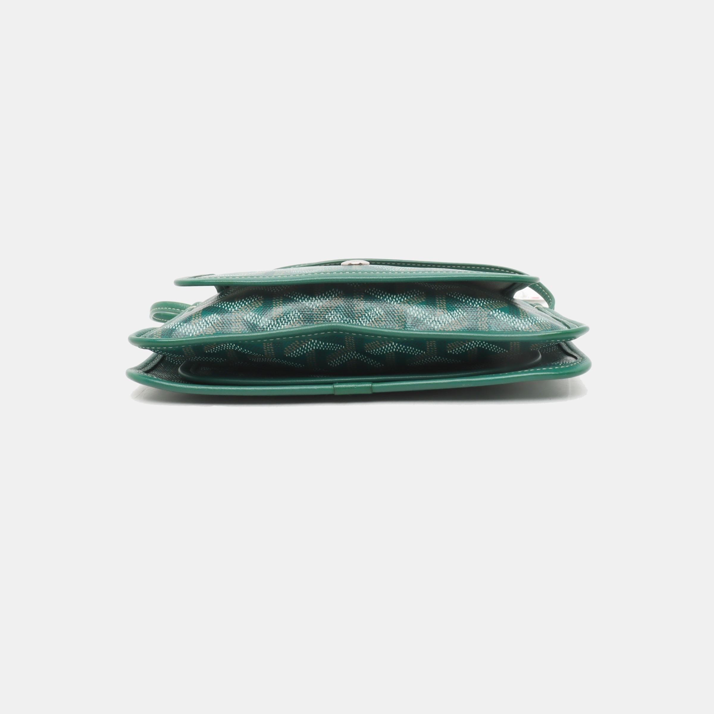Mini bolso cruzado Goyard Plumet Verde Gris