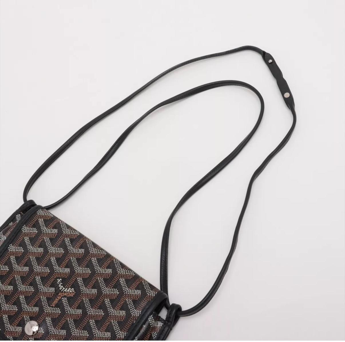 Bolso Goyard Plumet Pocket Wallet Crossbody Negro 1