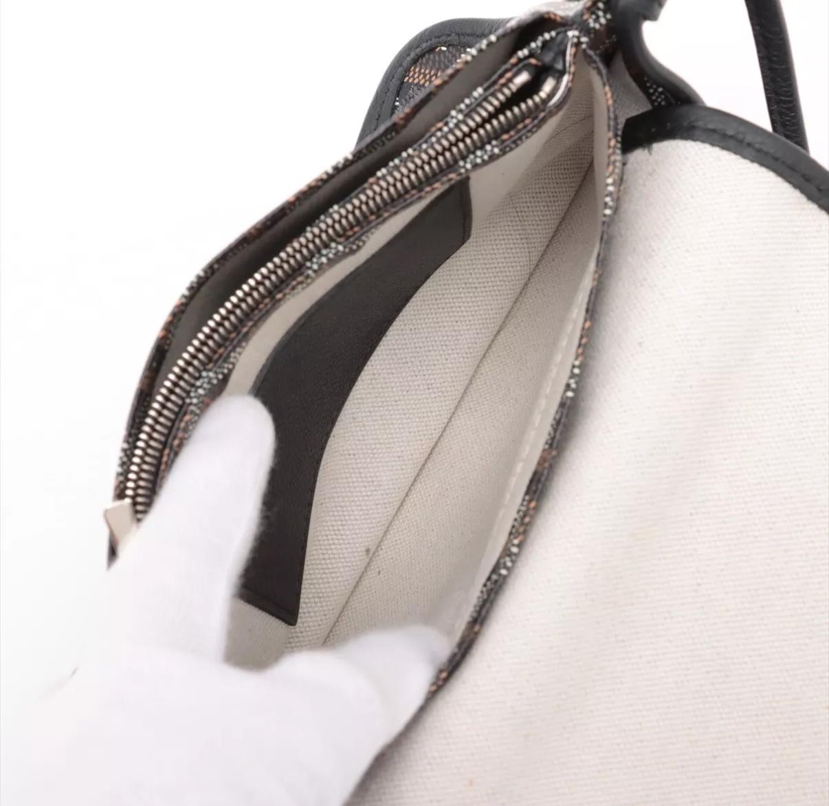 Bolso Goyard Plumet Pocket Wallet Crossbody Negro 3