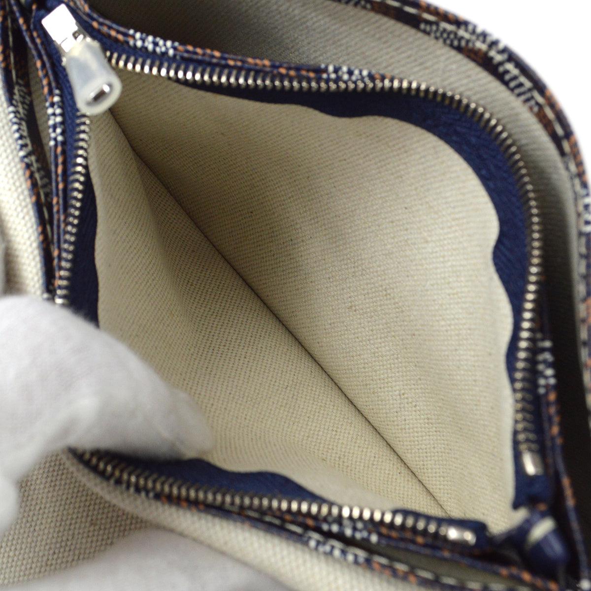 Goyard Plumet Shoulder Bag Pochette Wallet in Navy 68616 1