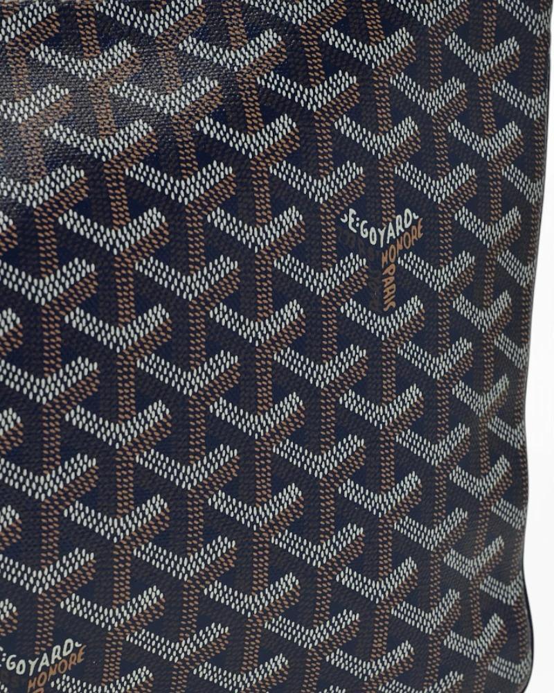 Goyard Pochette Senat MM Bleu marine en vente 5
