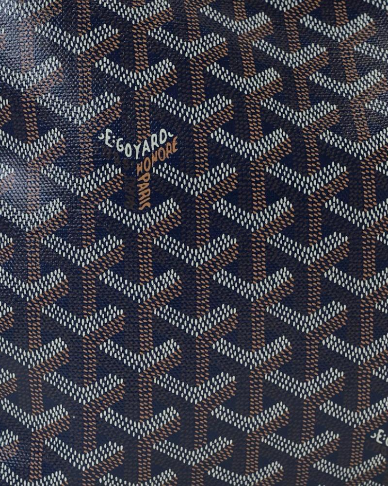 Goyard Pochette Senat MM Bleu marine en vente 6