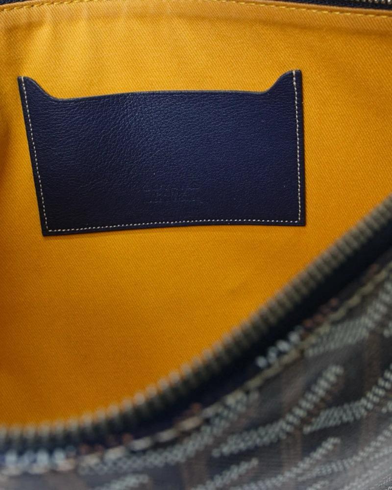Goyard Pochette Senat MM Bleu marine en vente 7