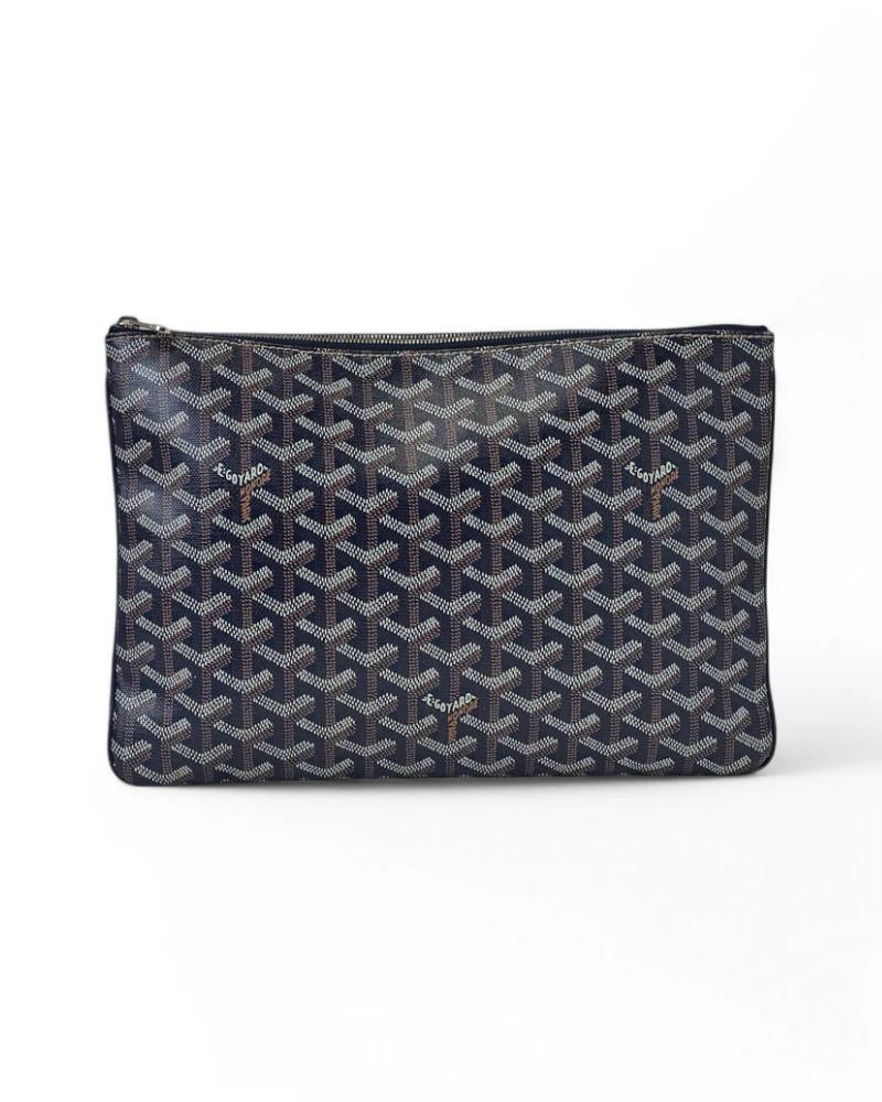 Goyard Pochette Senat MM Bleu marine Bon état - En vente à Torre Del Greco, IT