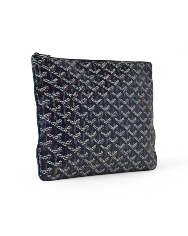 Goyard Pochette Senat MM Bleu marine Unisexe en vente